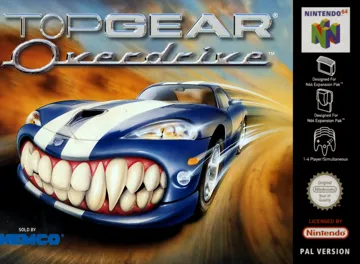 Top Gear Overdrive (Europe) box cover front